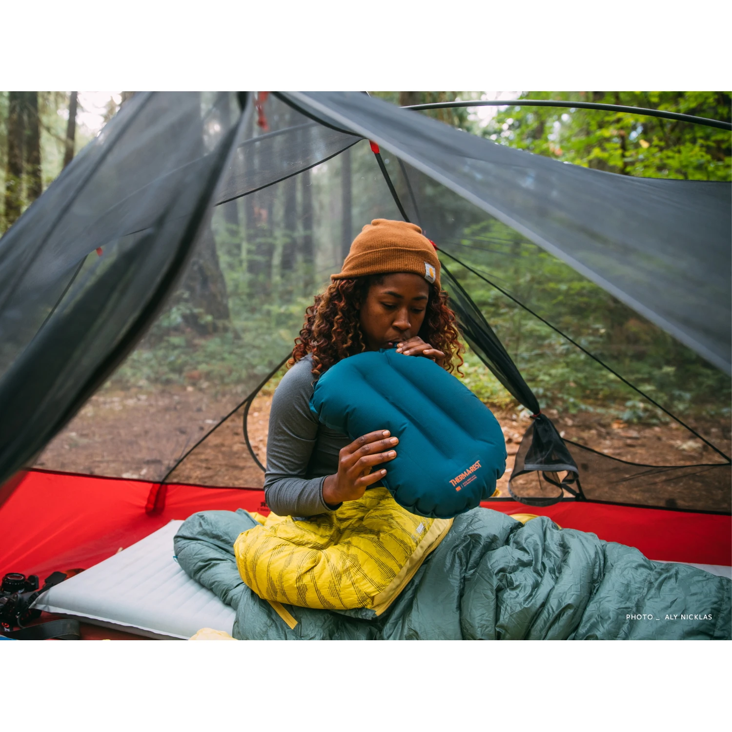 Therm-a-Rest Air Head Lite R Pillow - Deep Pacific - Image 3