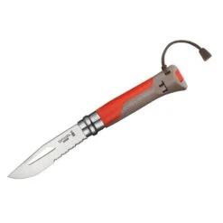 Opinel Knife No 08 Outdoor - Stainless - Red/brown