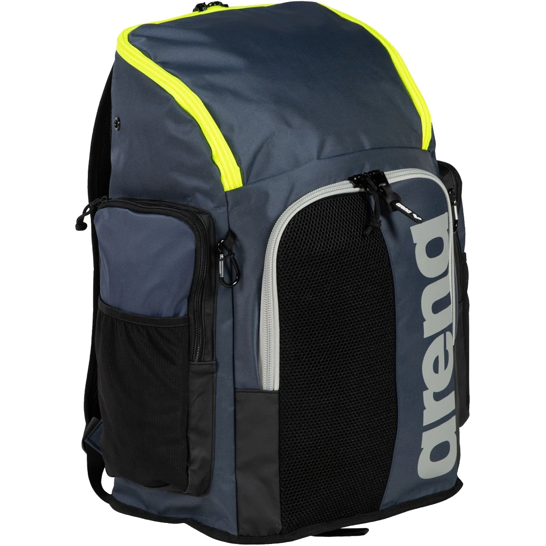Arena Spiky III 45L Backpack - Navy-Neon Yellow - Image 2