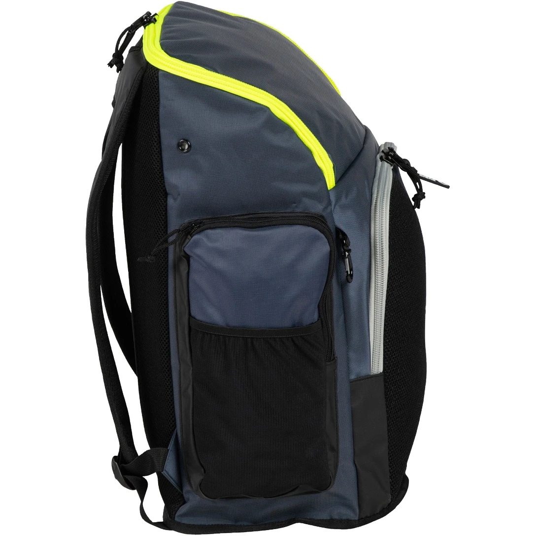 Arena Spiky III 45L Backpack - Navy-Neon Yellow - Image 4