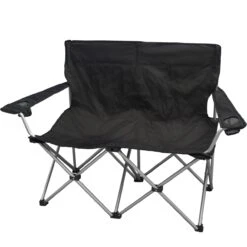 Basic NATURE | Relags Travelchair Love Seat Camping Chair - Black