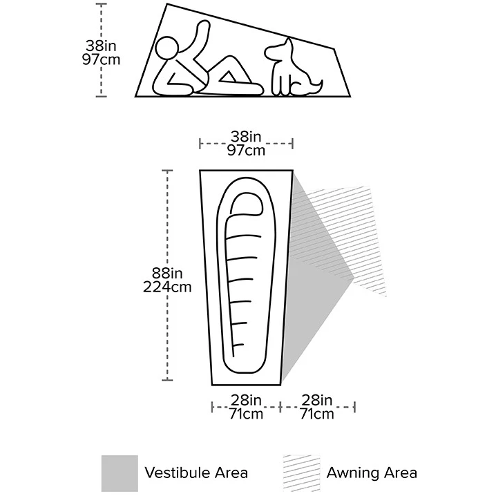 Big Agnes Copper Spur HV UL1 Bikepack Tent - Gray/silver - Image 2