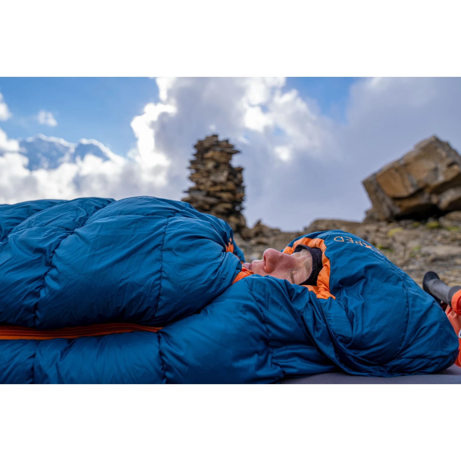 Exped Comfort -5° Sleeping Bag - L - Blue/orange - Image 3