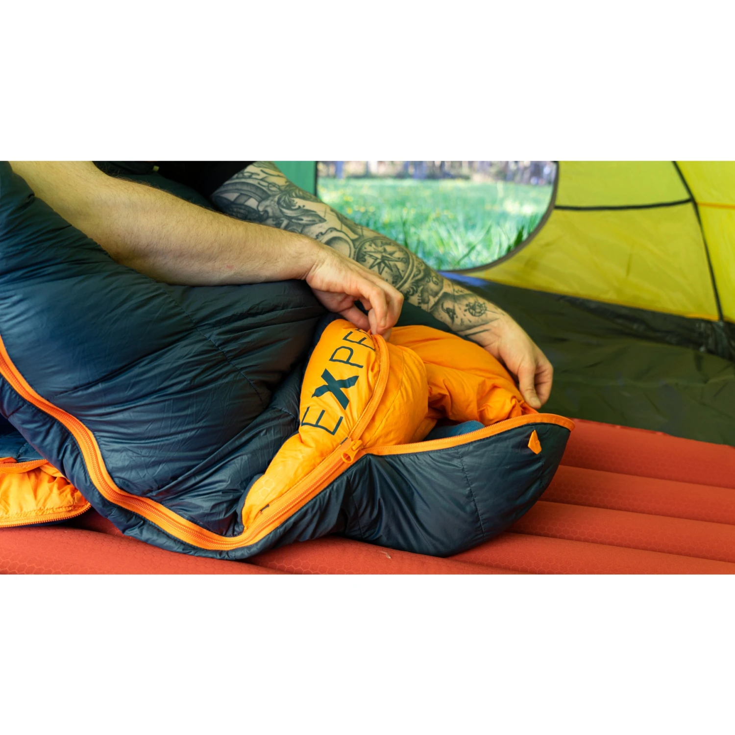 Exped Comfort -5° Sleeping Bag - L - Blue/orange - Image 5