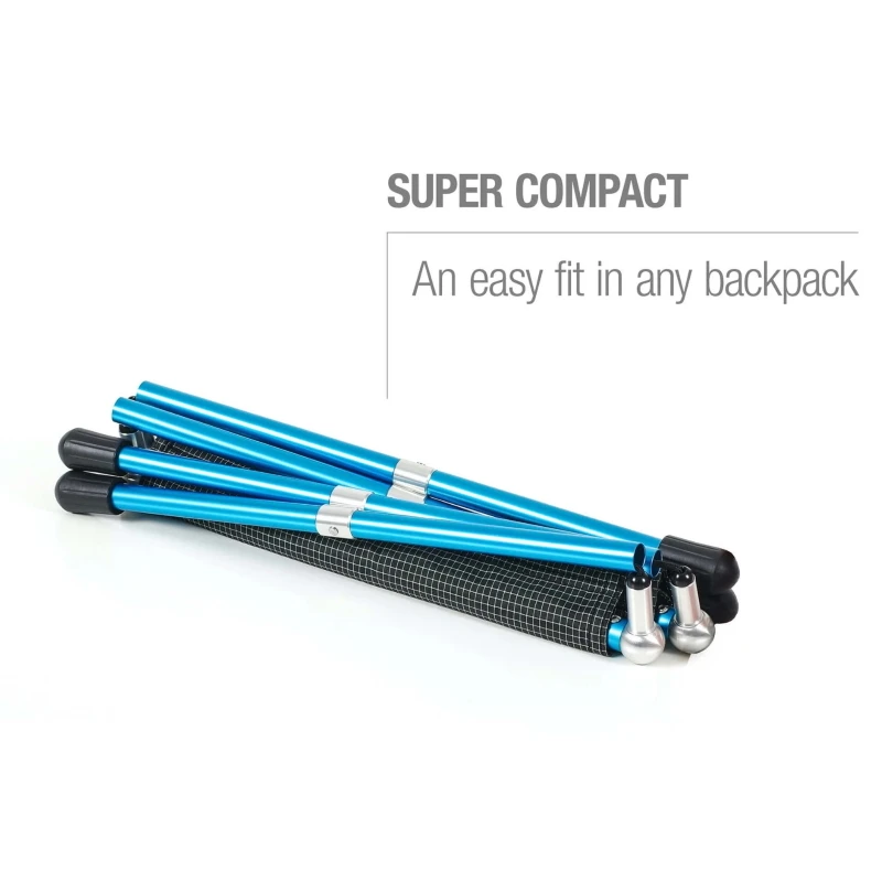 Helinox Speed Stool - Camping Chair - Black / Cyan Blue - Image 4