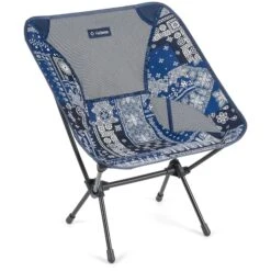 Helinox Chair One Camping Chair - Blue Bandanna Quilt - Black
