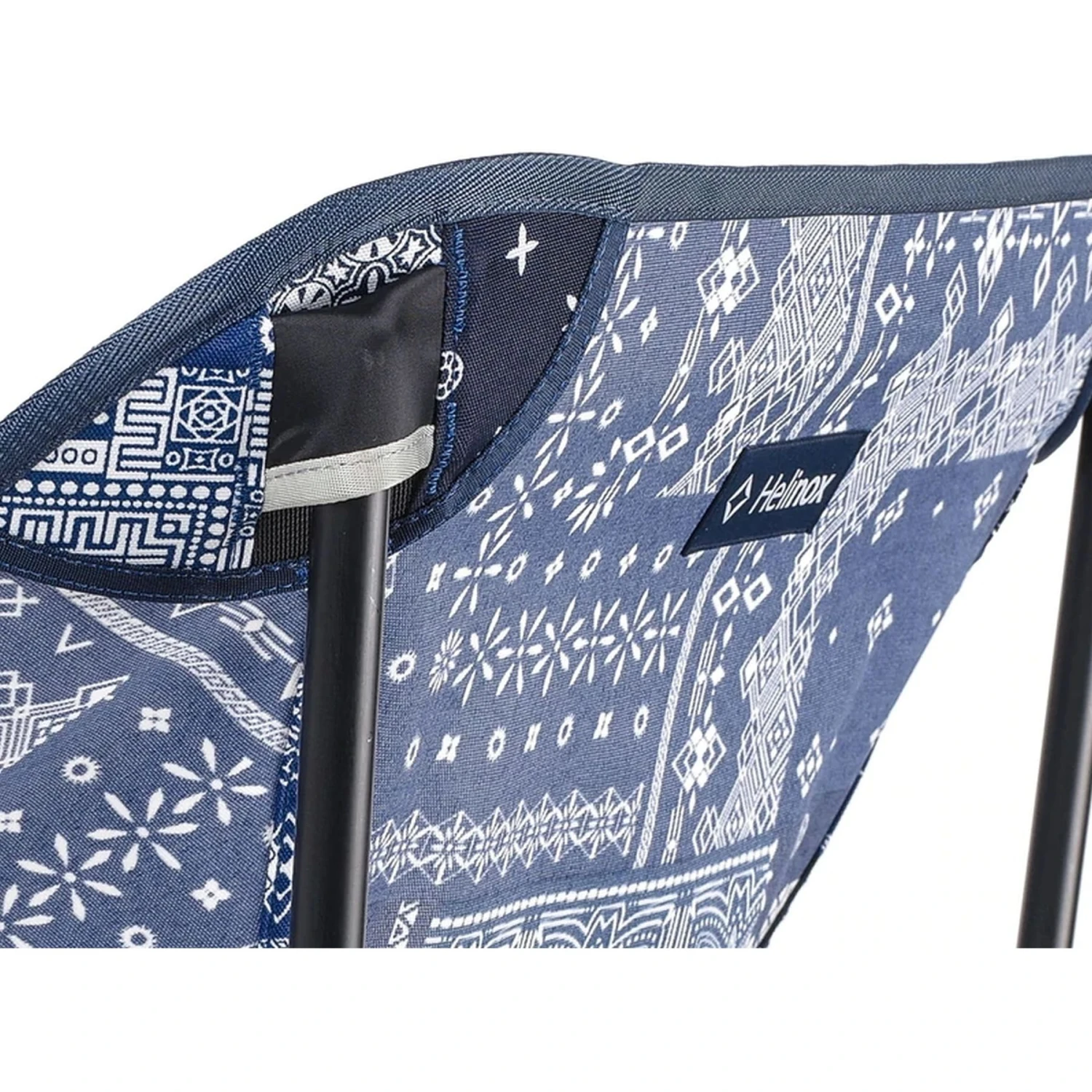Helinox Incline Festival Chair - Blue Bandanna Quilt - Black - Image 4