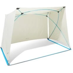 Helinox Royal Box Shade - Beach Tent - Sand / Cyan Blue