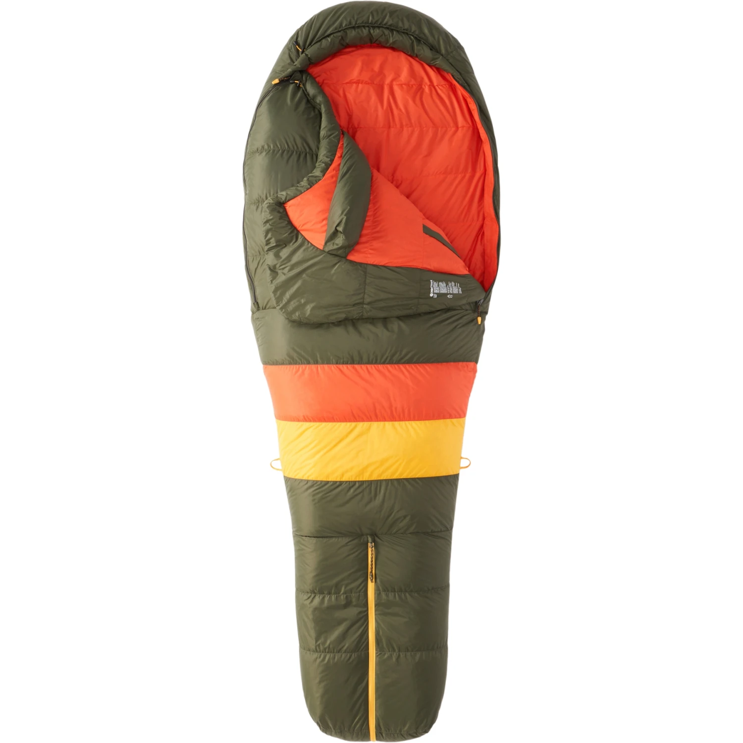 Marmot Never Winter Long Sleeping Bag - Nori/red Sun