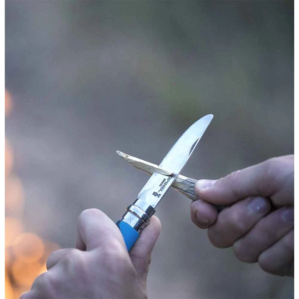 Opinel Pocket Knife - No 07 Outdoor Junior - Stainless - Blue - Image 5
