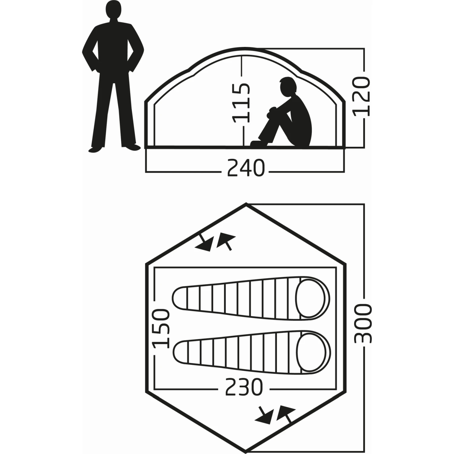 Nordisk Otra 2 PU Tent - Dark Olive - Image 2