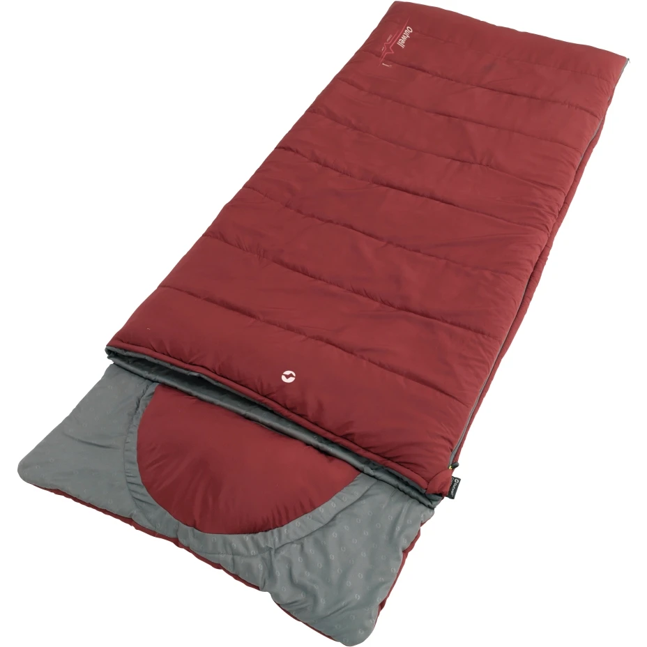 Outwell Contour Lux Sleeping Bag - Zipper Right - Red