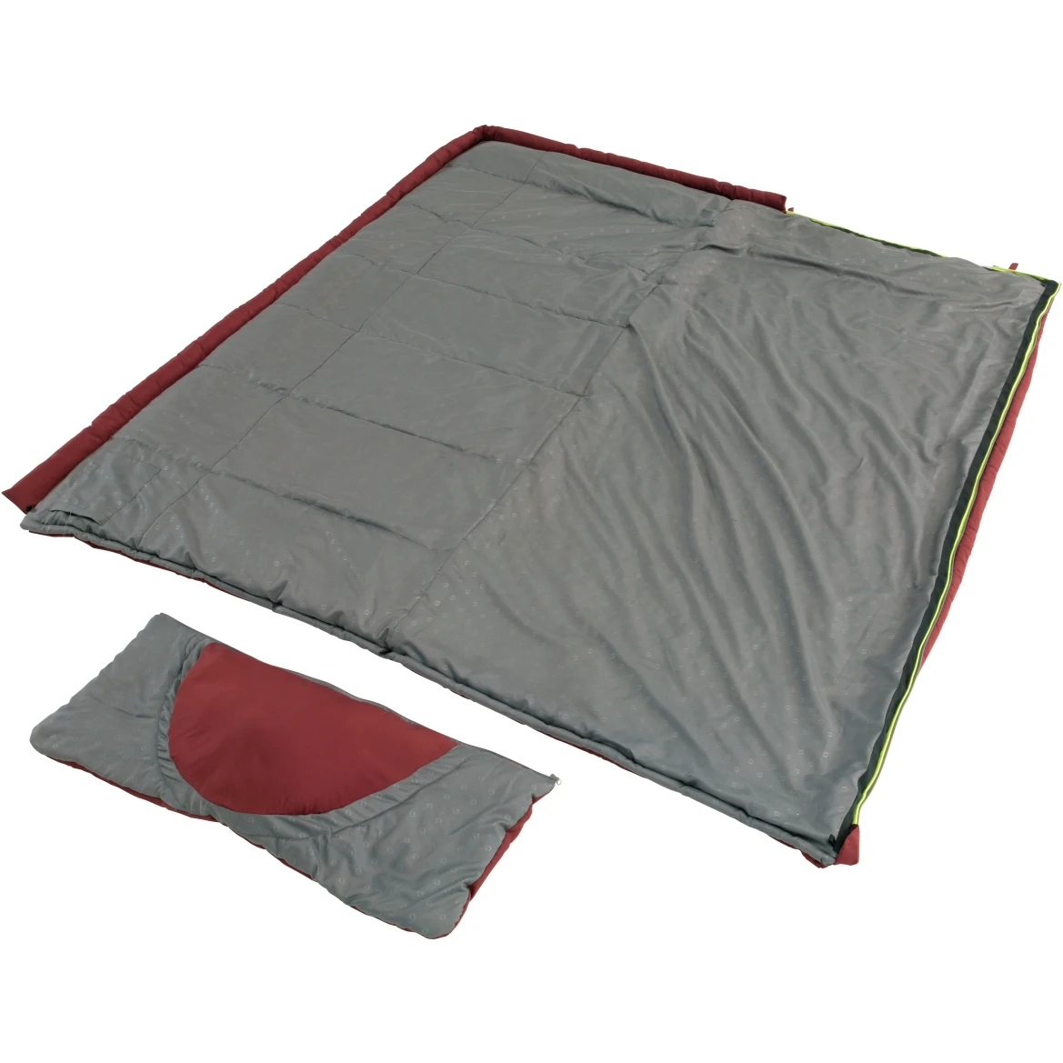 Outwell Contour Lux Sleeping Bag - Zipper Right - Red - Image 4
