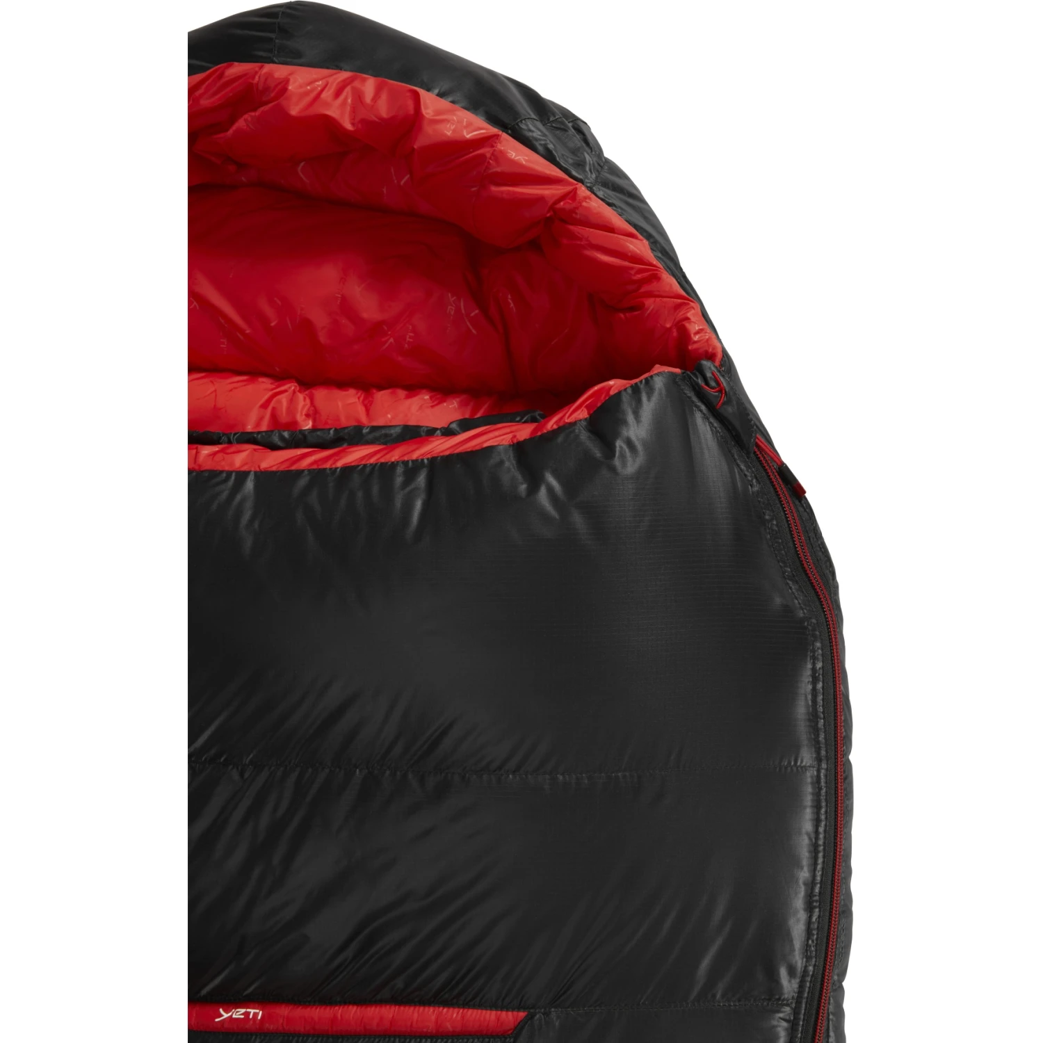 Y By Nordisk VIB 600 L Sleeping Bag - Zipper Left - Black/fiery Red - Image 5