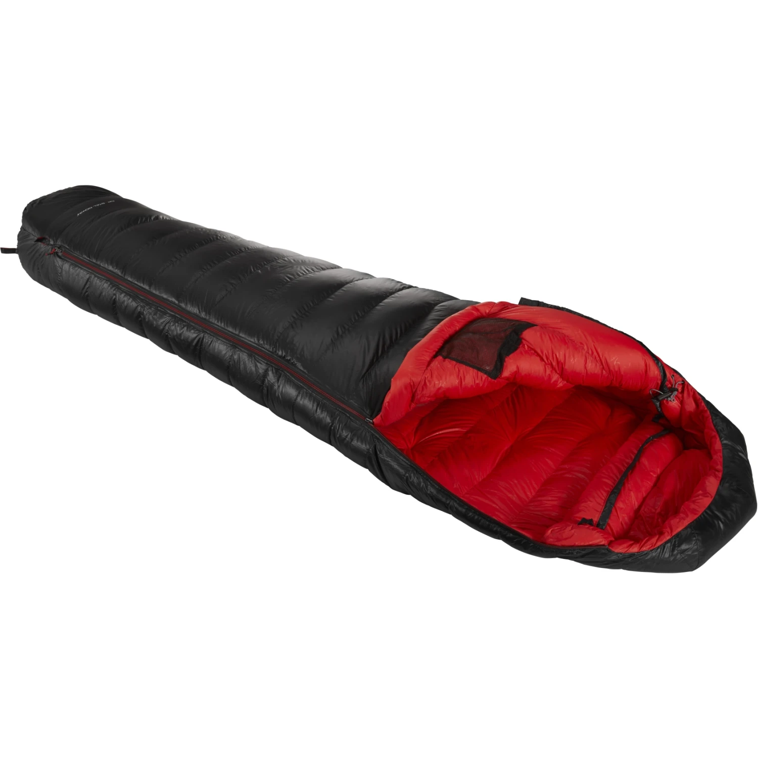 Y By Nordisk VIB 600 L Sleeping Bag - Zipper Left - Black/fiery Red - Image 4