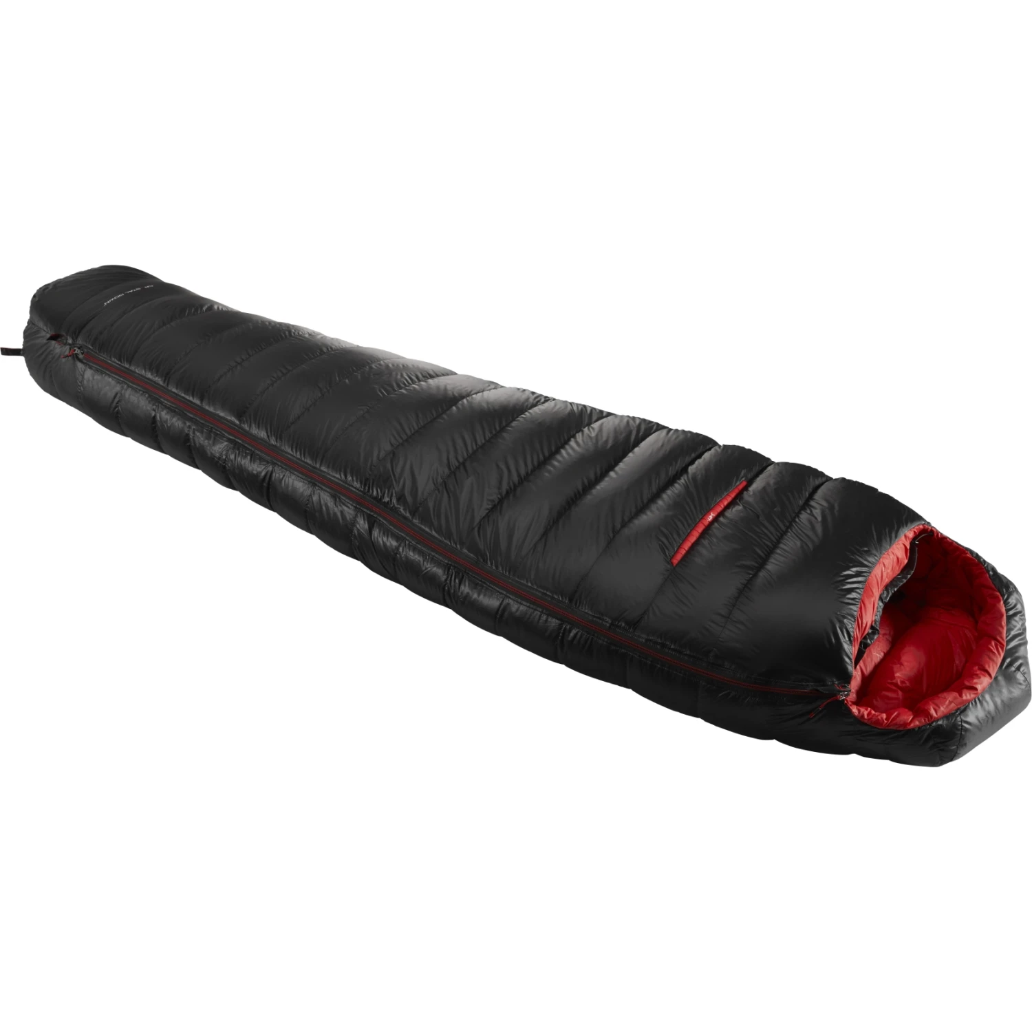 Y By Nordisk VIB 600 L Sleeping Bag - Zipper Left - Black/fiery Red - Image 2
