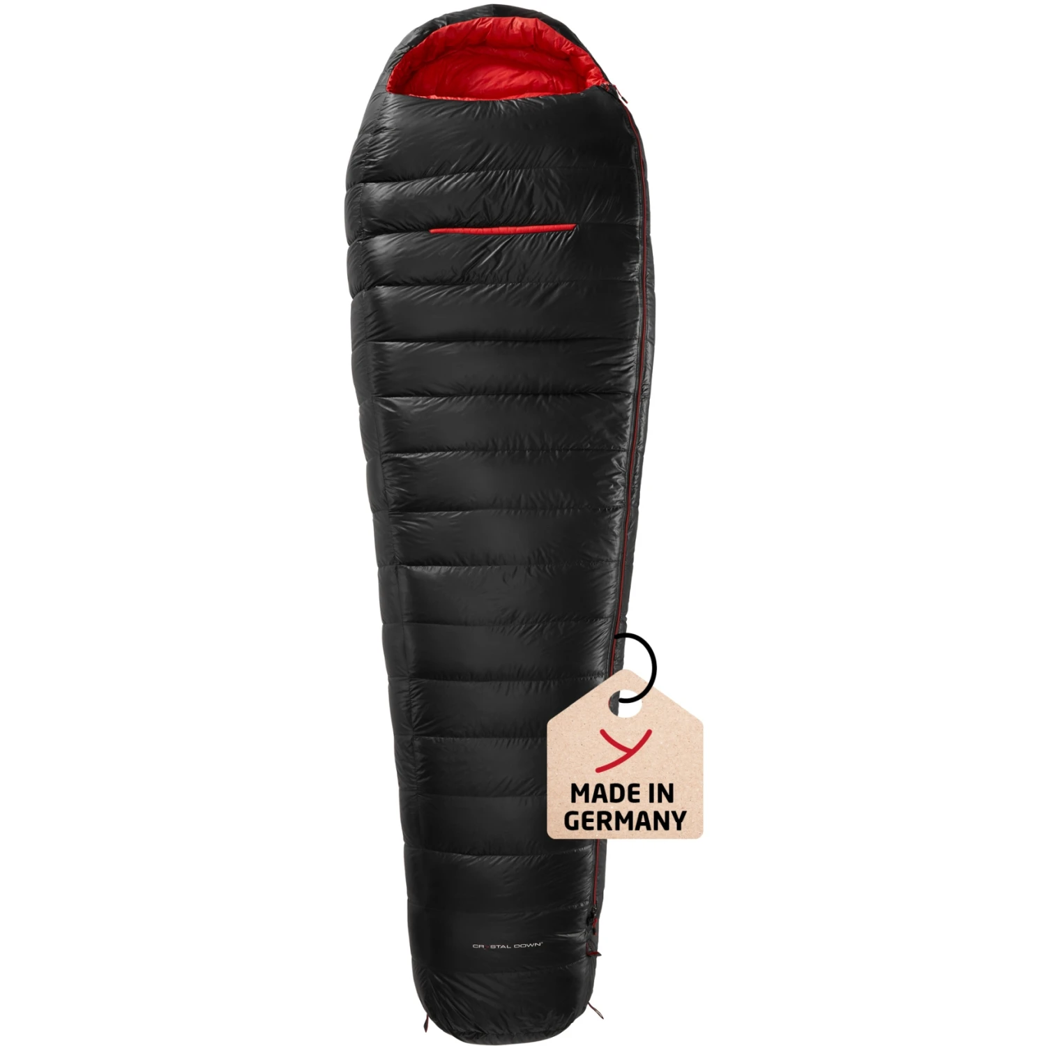 Y By Nordisk VIB 600 L Sleeping Bag - Zipper Left - Black/fiery Red